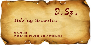 Diósy Szabolcs névjegykártya