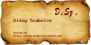 Diósy Szabolcs névjegykártya